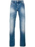 Philipp Plein - Faded Straight-leg Jeans - Men - Cotton/polyester - 36, Blue, Cotton/polyester