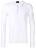 Tom Ford Front Button T-shirt - White