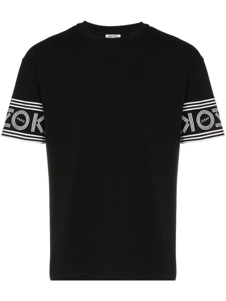 Kenzo Lettering Logo Sleeve T-shirt - Black
