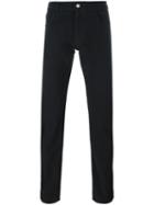 Z Zegna Slim Fit Trousers, Men's, Size: 31, Black, Cotton/spandex/elastane