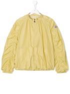 Moncler Kids Band Collar Bomber Jacket - Yellow & Orange
