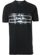 Y-3 Neon Lights Print T-shirt, Men's, Size: Xl, Black, Cotton