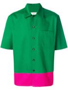 Ami Alexandre Mattiussi Stripe Detail Shirt - Green
