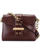Marc Jacobs Lock And Strap Shoulder Bag, Women's, Red, Calf Leather
