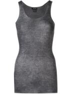 Avant Toi Knitted Tank Top - Grey