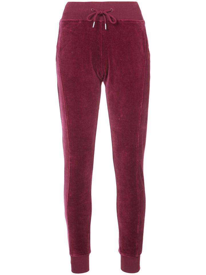 Fenty X Puma Fitted Velour Joggers - Red