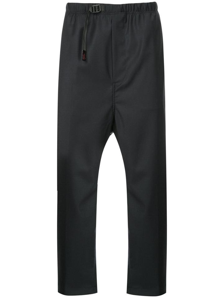 N. Hoolywood Drop-crotch Cropped Trousers - Blue