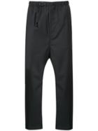 N. Hoolywood Drop-crotch Cropped Trousers - Blue
