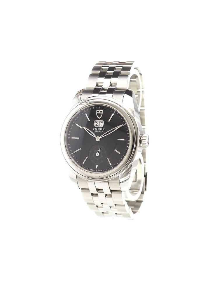 Tudor 'glamour Double Date' Analog Watch, Men's, Stainless Steel