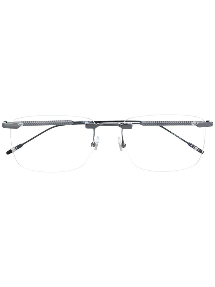 Montblanc Rectangular Shaped Glasses - Metallic