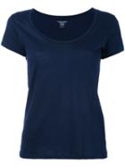 Majestic Filatures - Scoop Neck T-shirt - Women - Cotton - 2, Blue, Cotton