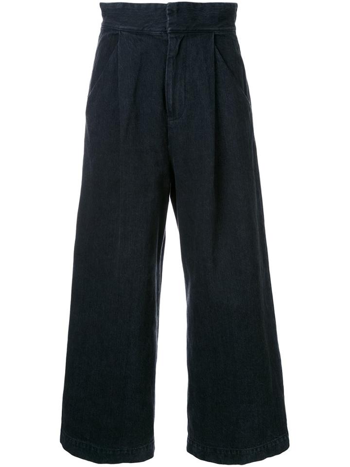 En Route Wide Leg Jeans, Women's, Size: 1, Black, Cotton