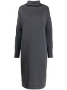 Brunello Cucinelli Colour Block Sweatshirt Dress - Grey