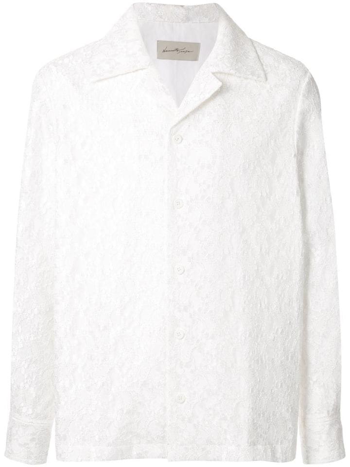 Necessity Sense Vice Cuban Collar Shirt - White