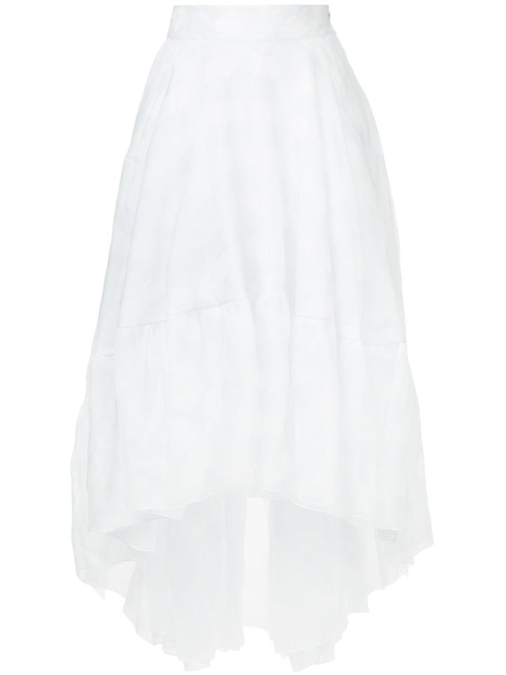 Antonio Berardi Asymmetric Layered Skirt - White