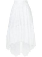 Antonio Berardi Asymmetric Layered Skirt - White