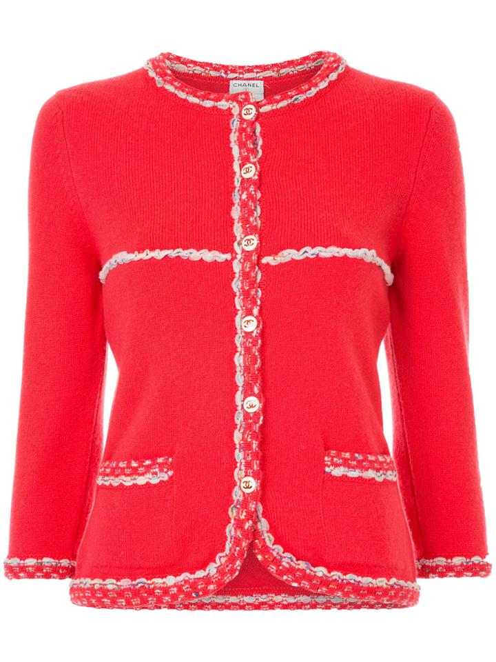 Chanel Vintage Embroidered Detailing Fitted Jacket