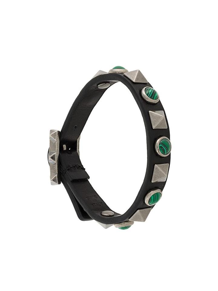 Valentino Garavani Studded Bracelet, Men's, Black
