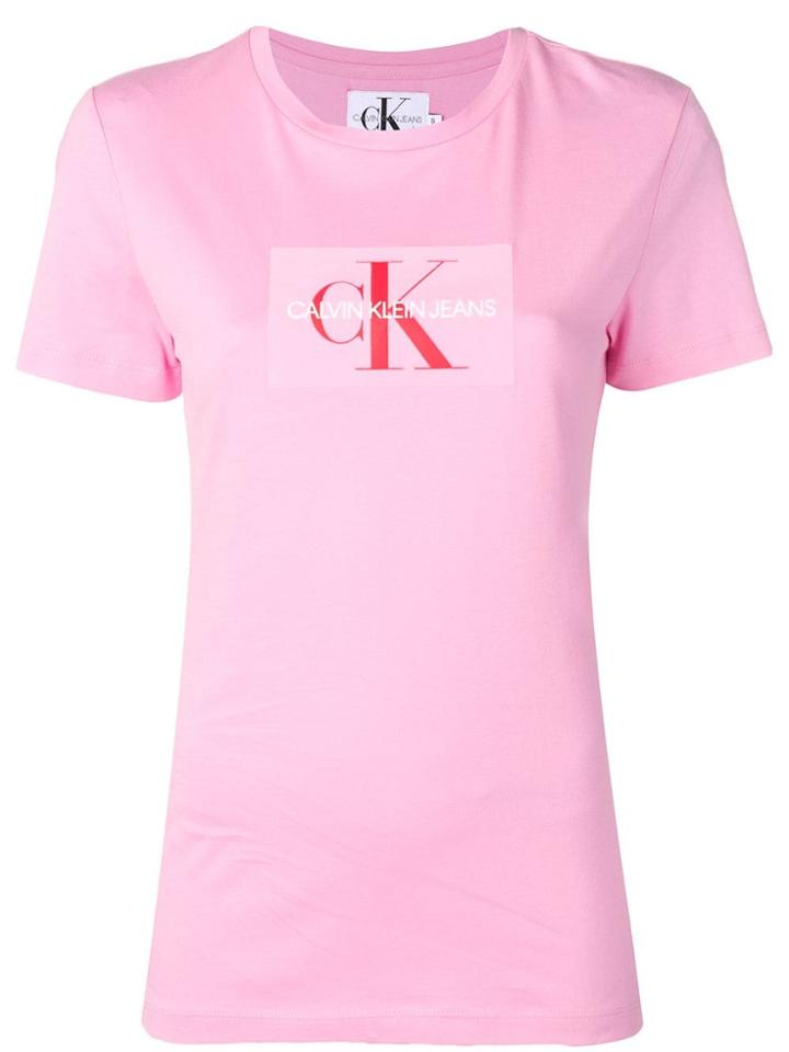 Calvin Klein Jeans Logo Print T-shirt - Pink