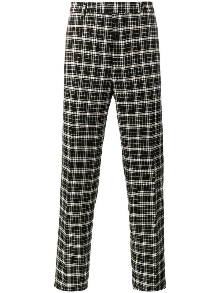 Gucci - Checked Trousers - Men - Cotton/wool/rayon - 46, Black, Cotton/wool/rayon