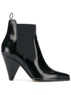 Sergio Rossi Cone Heel Boots - Black