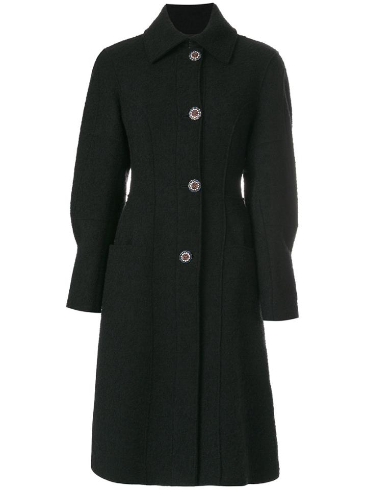 Etro Flared Midi Coat - Black