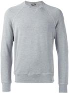 Dsquared2 Basic Crew Neck Sweatshirt, Men's, Size: Large, Grey, Viscose/spandex/elastane