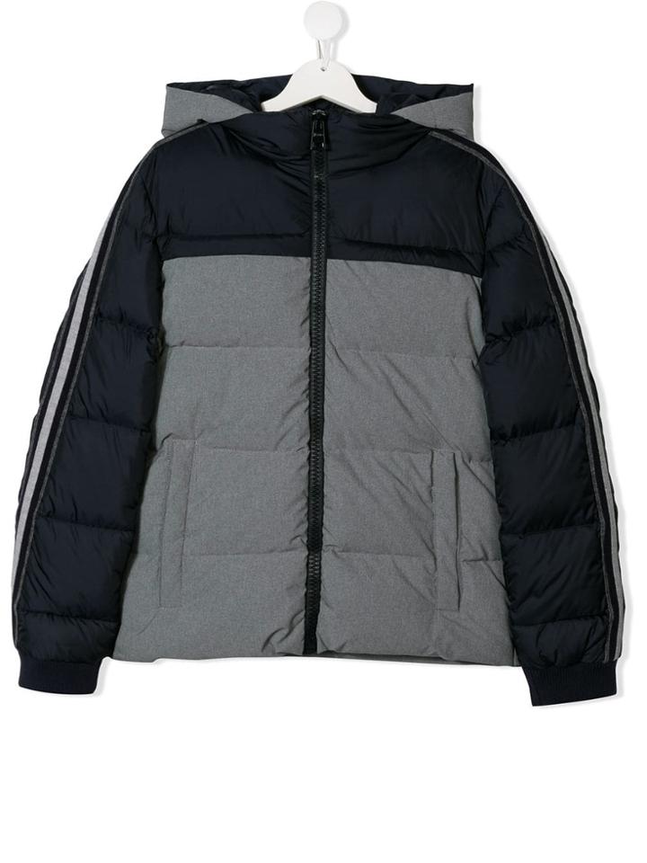 Herno Kids Colour Block Padded Jacket - Blue