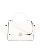 Céline Trapeze Tote, Women's, White, Calf Leather/lamb Skin
