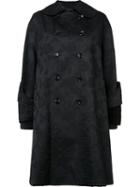 Comme Des Garçons Jacquard Double-breasted Coat