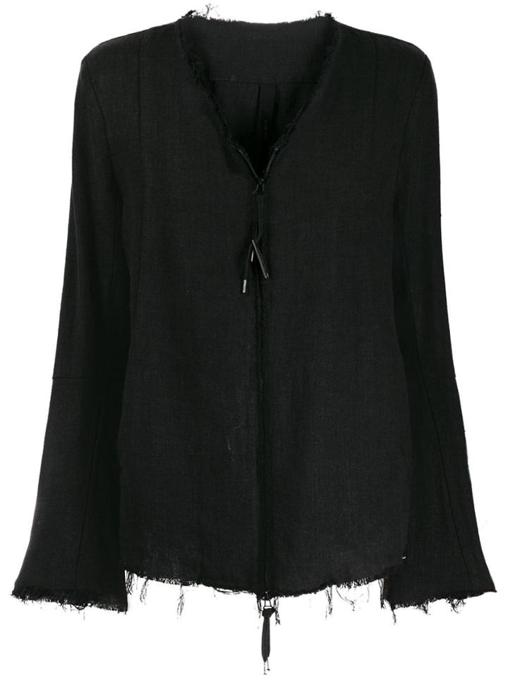 Army Of Me Frayed Jacket - Black