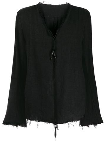 Army Of Me Frayed Jacket - Black