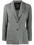 T Jacket Single Button Blazer - Grey
