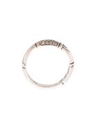 John Hardy Bamboo Diamond Ring - Silver