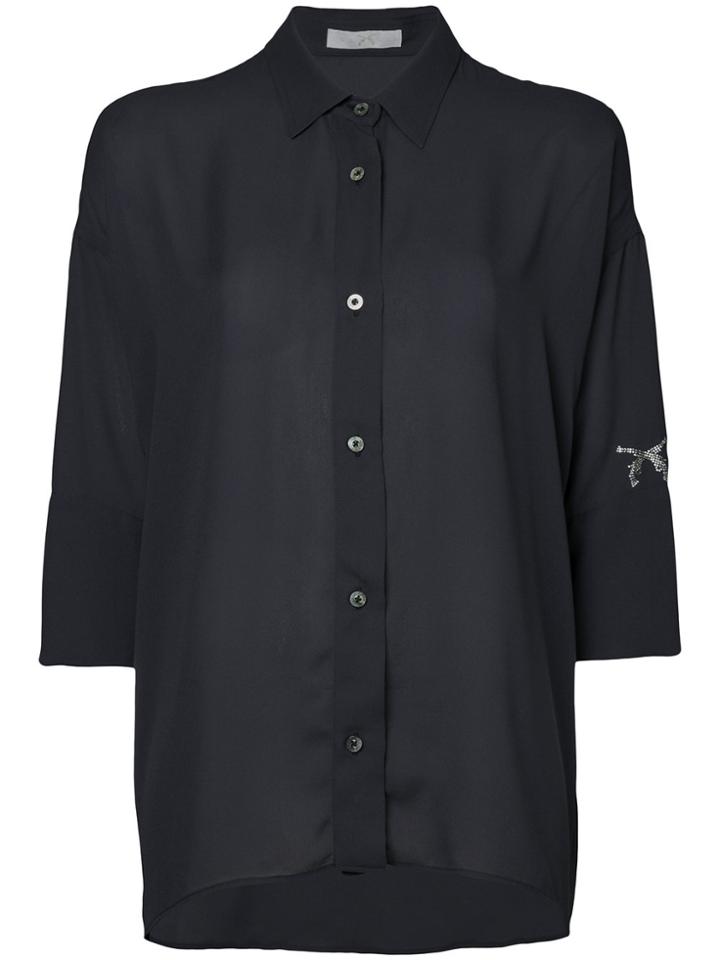 Roarguns Gun Sleeve Embroidered Shirt - Blue