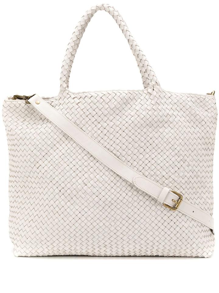 Officine Creative Woven Class Tote Bag - White