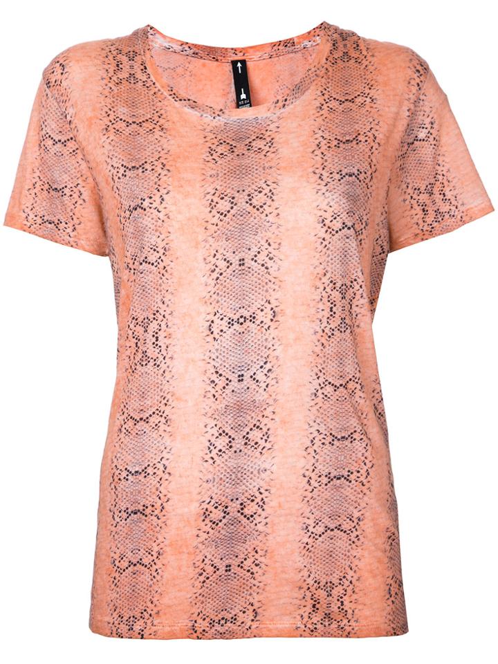 The Upside Python Print Sports T-shirt - Yellow & Orange