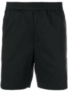 Prada Logo Plaque Casual Shorts - Black