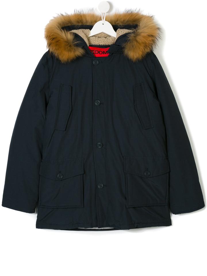 Freedomday Junior Fur Trimmed Parka - Blue