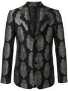 Alexander Mcqueen - Paisley Brocade Blazer - Men - Cotton/polyamide/polyester/metallic Fibre - 48, Black, Cotton/polyamide/polyester/metallic Fibre