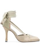 Manolo X Castaner Mid-heel Espadrille Pumps - Nude & Neutrals