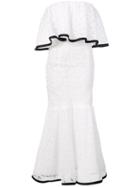 Carolina Herrera Off-shoulder Lace Dress - White