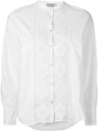 Forte Forte Embroidered Panel Shirt, Women's, Size: 2, Red, Cotton