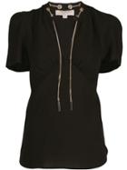 Michael Michael Kors Chain Fastening T-shirt - Black
