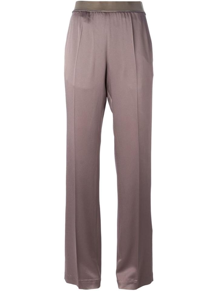 Haider Ackermann Straight Fit Satin Trousers, Women's, Size: 38, Pink/purple, Cotton/acetate/rayon