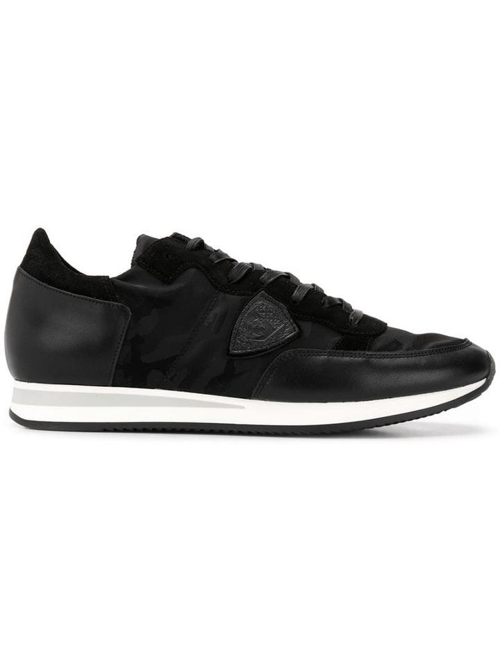 Philippe Model Tropez Camouflage Print Sneakers - Black