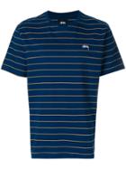 Stussy Striped Short-sleeve T-shirt - Blue