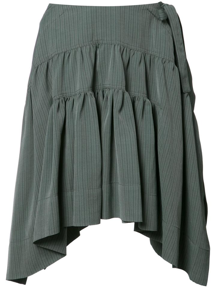 Jw Anderson Drape Mini Skirt - Grey