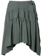 Jw Anderson Drape Mini Skirt - Grey