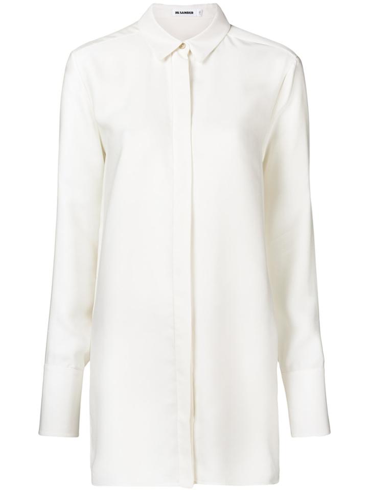 Jil Sander Long Length Shirt - White